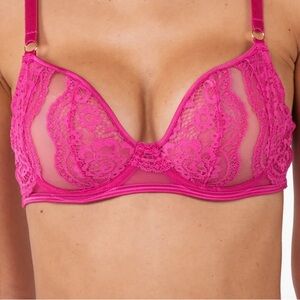 Pink lace Playful Promises bra, 32H